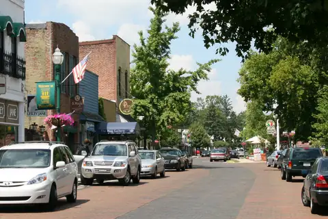 Brick Main Street in Zionsville